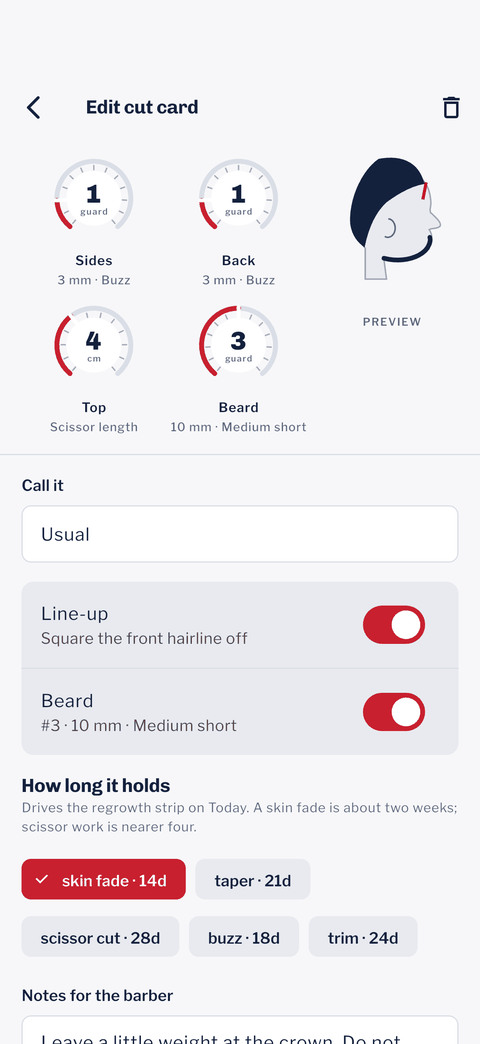 Dial the cut in once