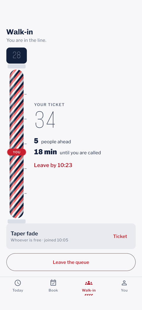 A queue you can watch from home